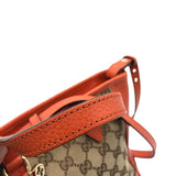 グッチ GUCCI ブリ―ハンドバッグ 449241 ベージュ オレンジ GGキャンバス レディース ハンドバッグ