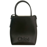 クロエ Chloe センス マイクロ トートバッグ ブラック レザー レディース ショルダーバッグ