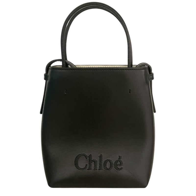 クロエ Chloe センス マイクロ トートバッグ ブラック レザー レディース ショルダーバッグ