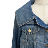 ヴァレンティノ VALENTINO セーラーカラーデニムジャケット 3B3DC02Z822 ブルー コットン レディース デニムジャケット