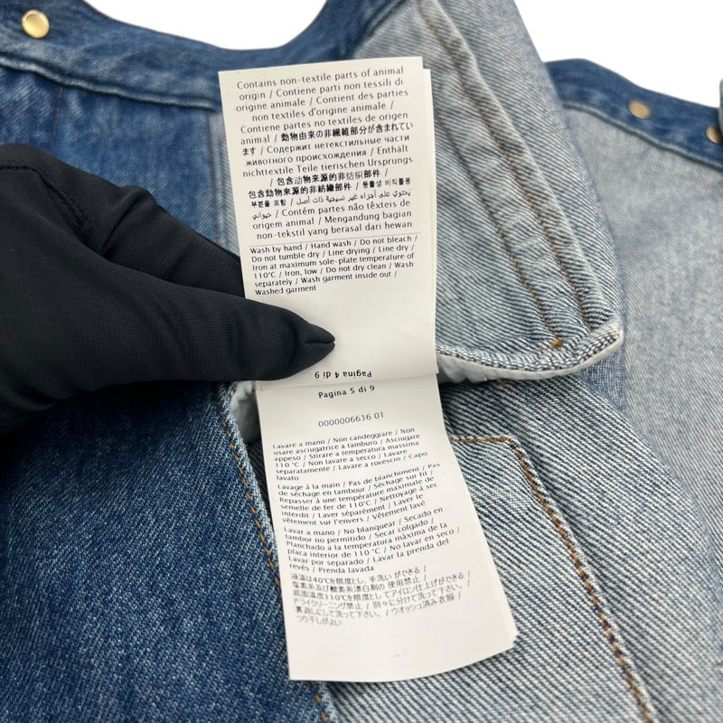 ヴァレンティノ VALENTINO セーラーカラーデニムジャケット 3B3DC02Z822 ブルー コットン レディース デニムジャケット