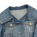 ヴァレンティノ VALENTINO セーラーカラーデニムジャケット 3B3DC02Z822 ブルー コットン レディース デニムジャケット