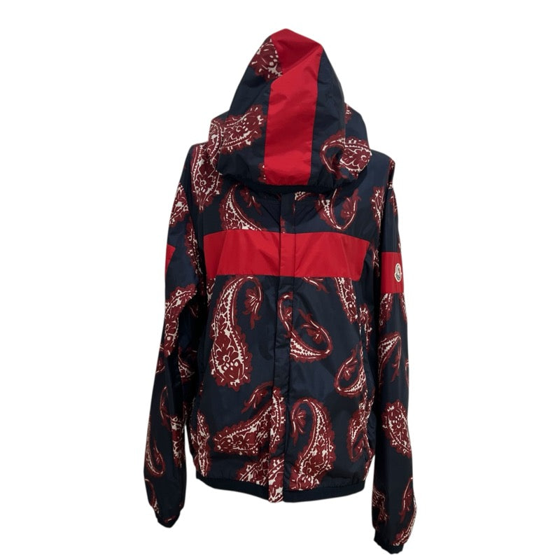 モンクレール MONCLER RENO ナイロンジャケット 41107 ネイビー×レッド ナイロン メンズ ナイロンジャケット
