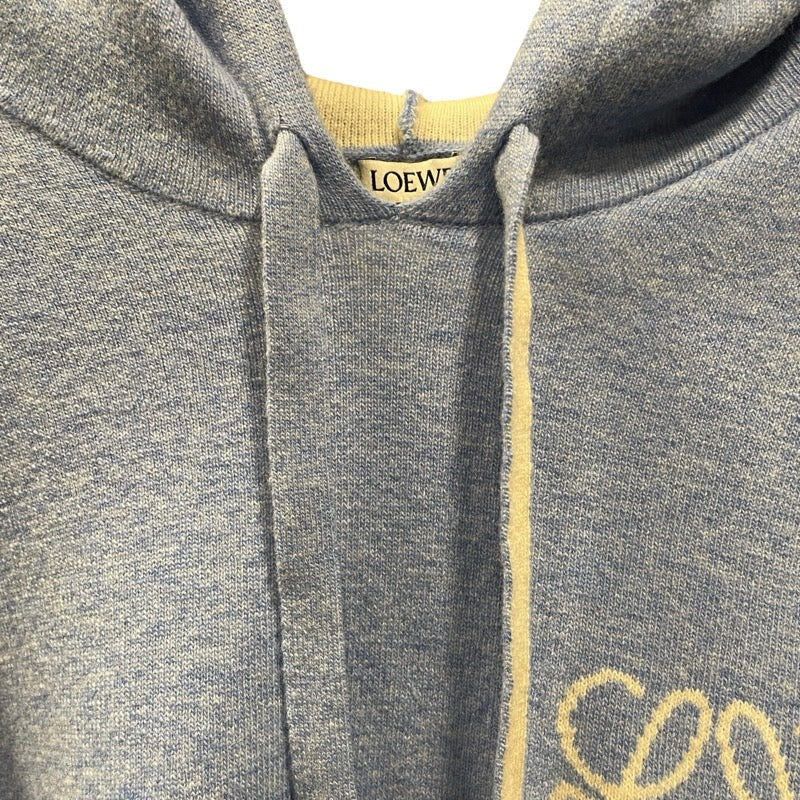 ロエベ LOEWE アナグラムロゴニットパーカー H526Y14KGZ ブルー ウール メンズ パーカー