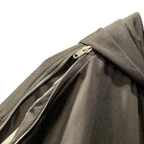 バレンシアガ BALENCIAGA サイドジップラインパーカー ポリエステル ブラック ポリエステル レディース パーカー
