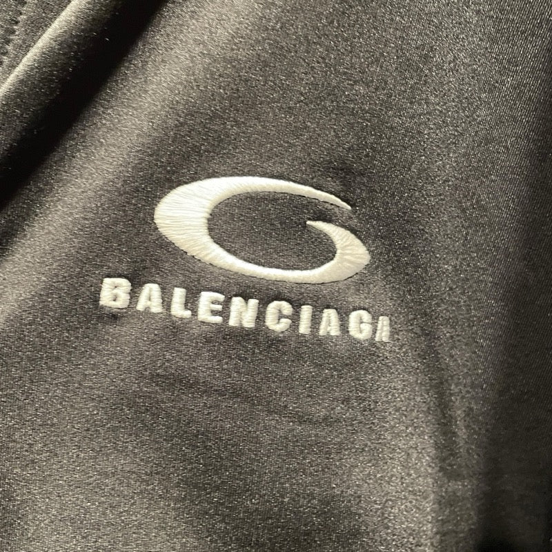 バレンシアガ BALENCIAGA サイドジップラインパーカー ポリエステル ブラック ポリエステル レディース パーカー
