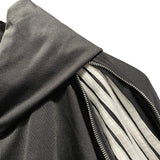 バレンシアガ BALENCIAGA サイドジップラインパーカー ポリエステル ブラック ポリエステル レディース パーカー