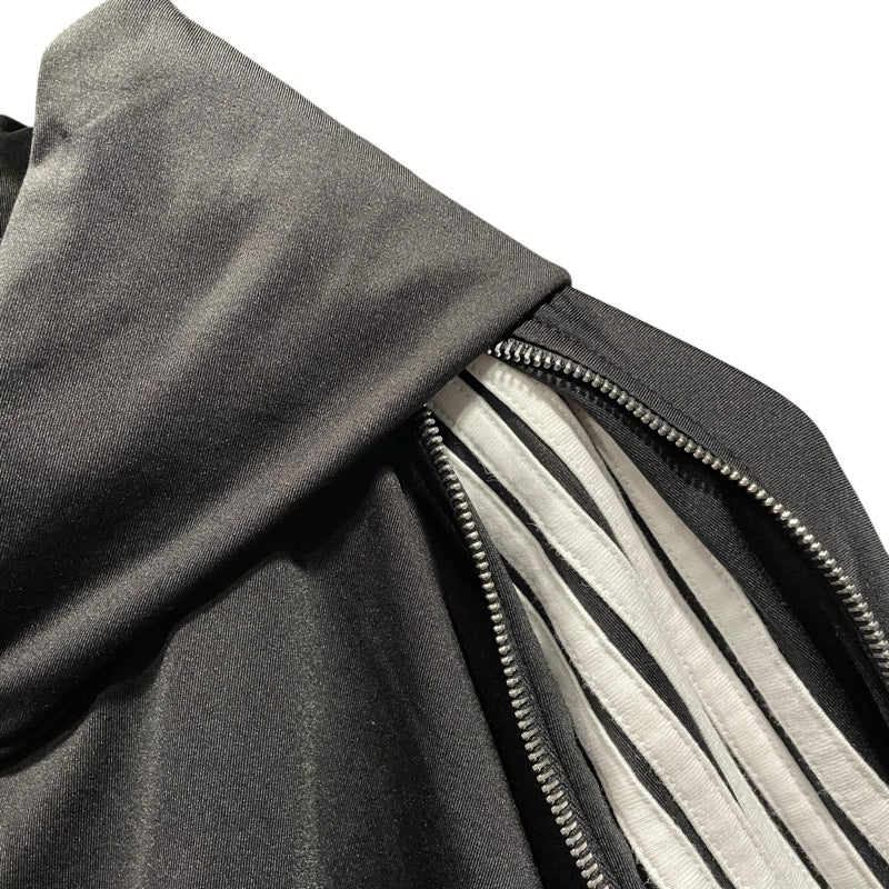 バレンシアガ BALENCIAGA サイドジップラインパーカー ポリエステル ブラック ポリエステル レディース パーカー