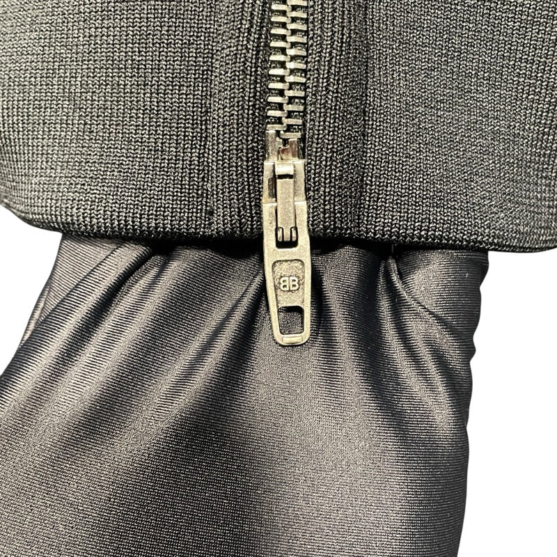 バレンシアガ BALENCIAGA サイドジップラインパーカー ポリエステル ブラック ポリエステル レディース パーカー