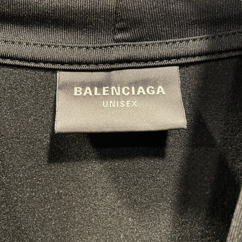 バレンシアガ BALENCIAGA サイドジップラインパーカー ポリエステル ブラック ポリエステル レディース パーカー