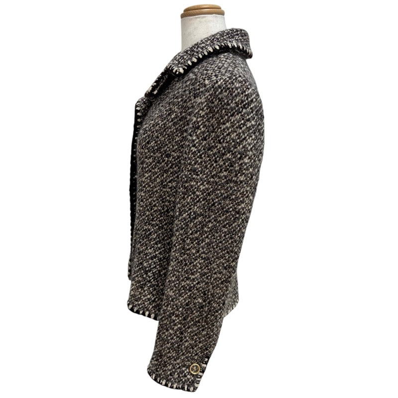 シャネル CHANEL ココマークボタンミックスツイードジャケット P18677V10547 ブラウン ツイード レディース その他アウター