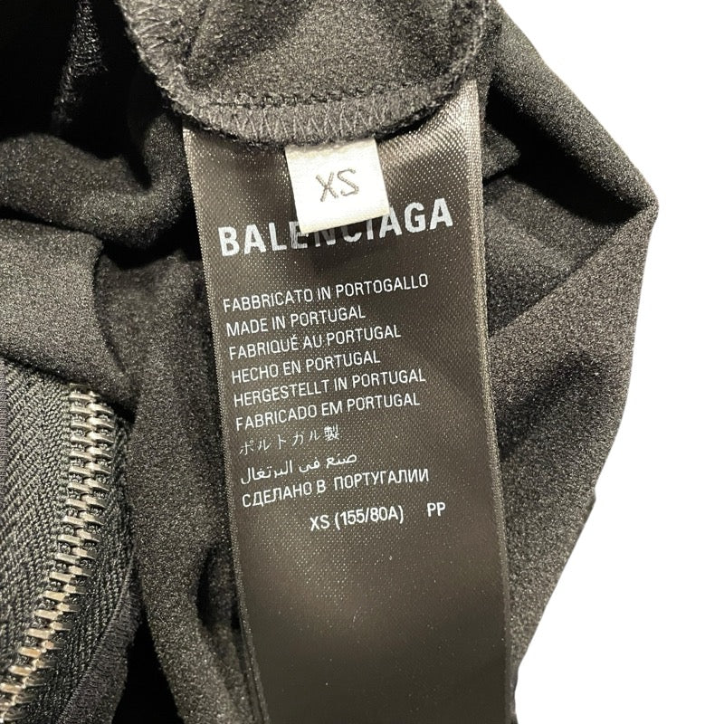 バレンシアガ BALENCIAGA サイドジップラインパーカー ポリエステル ブラック ポリエステル レディース パーカー