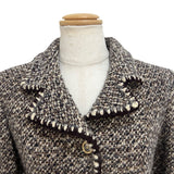 シャネル CHANEL ココマークボタンミックスツイードジャケット P18677V10547 ブラウン ツイード レディース その他アウター