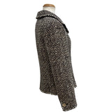 シャネル CHANEL ココマークボタンミックスツイードジャケット P18677V10547 ブラウン ツイード レディース その他アウター