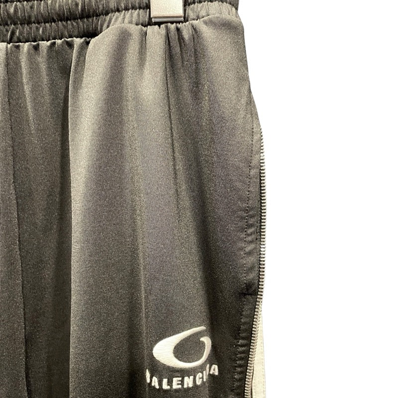 バレンシアガ BALENCIAGA サイドジップスポーティロング ブラック ポリエステル レディース パンツ