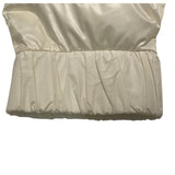 モンクレール MONCLER VEULES ツイード切り替えダウンジャケット ホワイト ナイロン レディース ダウンジャケット