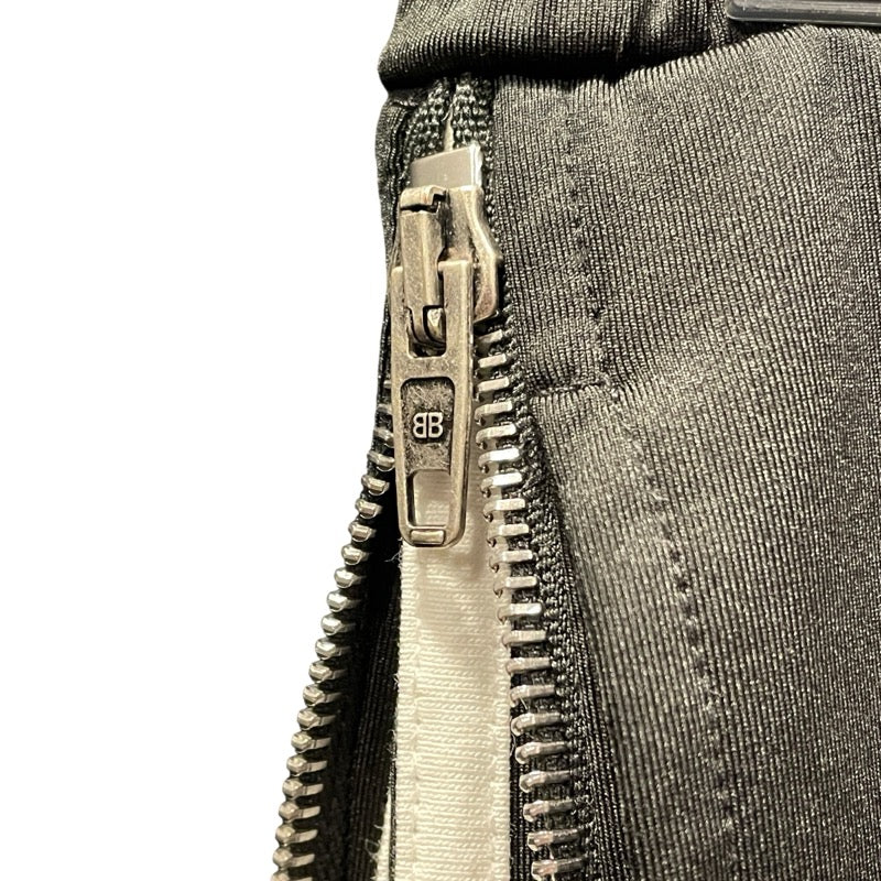 バレンシアガ BALENCIAGA サイドジップスポーティロング ブラック ポリエステル レディース パンツ