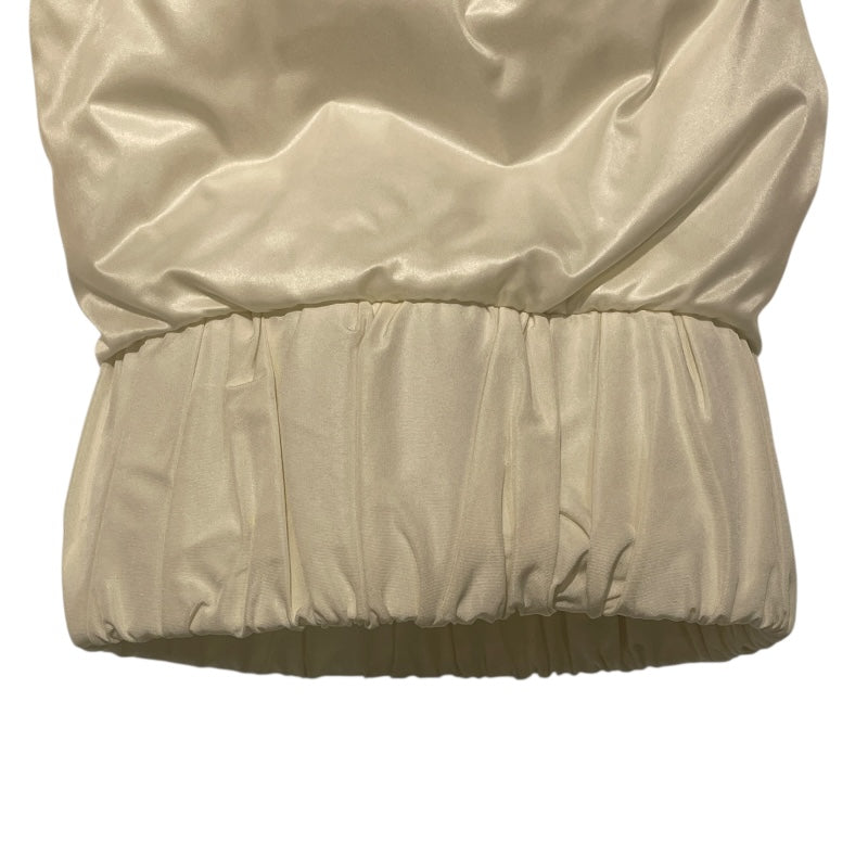 モンクレール MONCLER VEULES ツイード切り替えダウンジャケット ホワイト ナイロン レディース ダウンジャケット