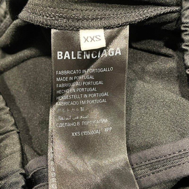 バレンシアガ BALENCIAGA サイドジップスポーティロング ブラック ポリエステル レディース パンツ