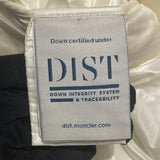 モンクレール MONCLER VEULES ツイード切り替えダウンジャケット ホワイト ナイロン レディース ダウンジャケット