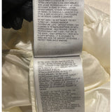 モンクレール MONCLER VEULES ツイード切り替えダウンジャケット ホワイト ナイロン レディース ダウンジャケット