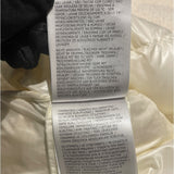 モンクレール MONCLER VEULES ツイード切り替えダウンジャケット ホワイト ナイロン レディース ダウンジャケット