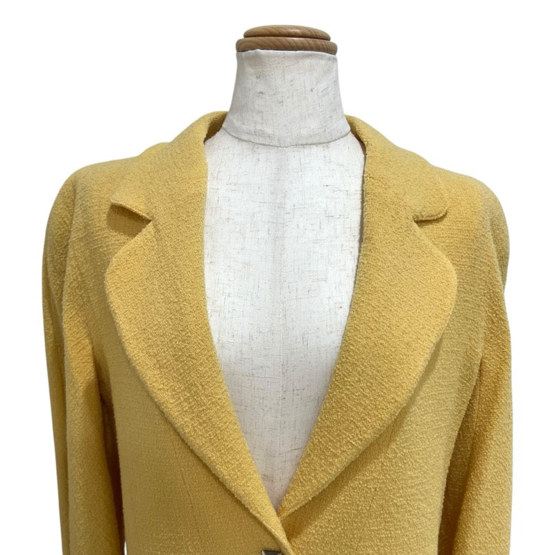 シャネル CHANEL クリアボタンツイードジャケット P12451 イエロー ツイード レディース その他アウター