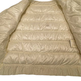 モンクレール MONCLER VEULES ツイード切り替えダウンジャケット ホワイト ナイロン レディース ダウンジャケット