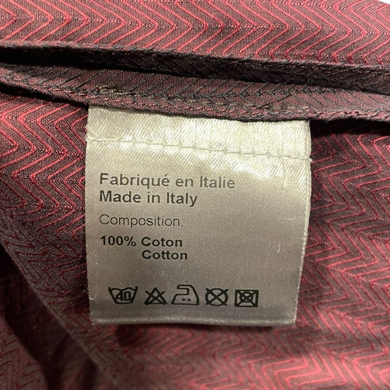 クリスチャン・ディオール Christian Dior 長袖シャツ 8H3151070824 ボルドー コットン メンズ 長袖シャツ