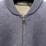 ルイ・ヴィトン LOUIS VUITTON ドロップニードルモノグラムニットジャケット HIN50W ネイビー レーヨン メンズ テーラードジャケット