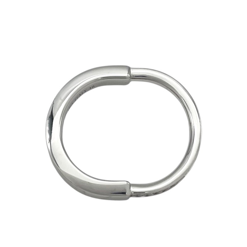 ティファニー TIFFANY＆CO ロック リング 0.16ct K18WG ダイヤモンド