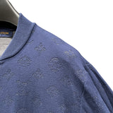 ルイ・ヴィトン LOUIS VUITTON ドロップニードルモノグラムニットジャケット HIN50W ネイビー レーヨン メンズ テーラードジャケット