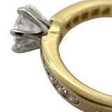 ティファニー TIFFANY＆CO ソリティア チャネルセッティング ダイヤリング 0.78ct/0.17ct 10号 K18YG/Pt950/ダイヤモンド ジュエリー