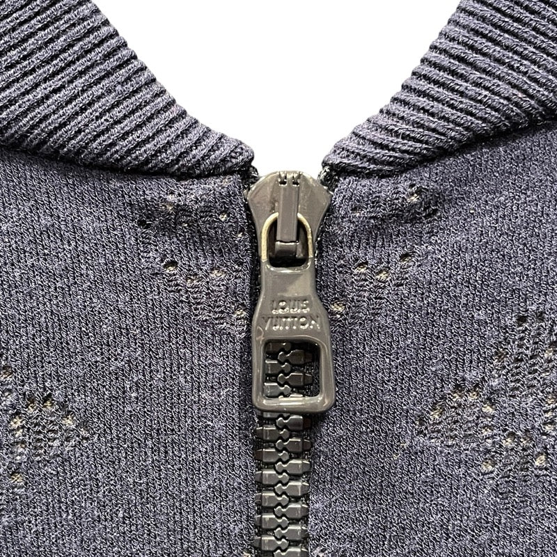 ルイ・ヴィトン LOUIS VUITTON ドロップニードルモノグラムニットジャケット HIN50W ネイビー レーヨン メンズ テーラードジャケット