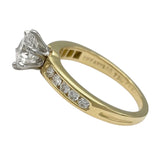 ティファニー TIFFANY＆CO ソリティア チャネルセッティング ダイヤリング 0.78ct/0.17ct 10号 K18YG/Pt950/ダイヤモンド ジュエリー