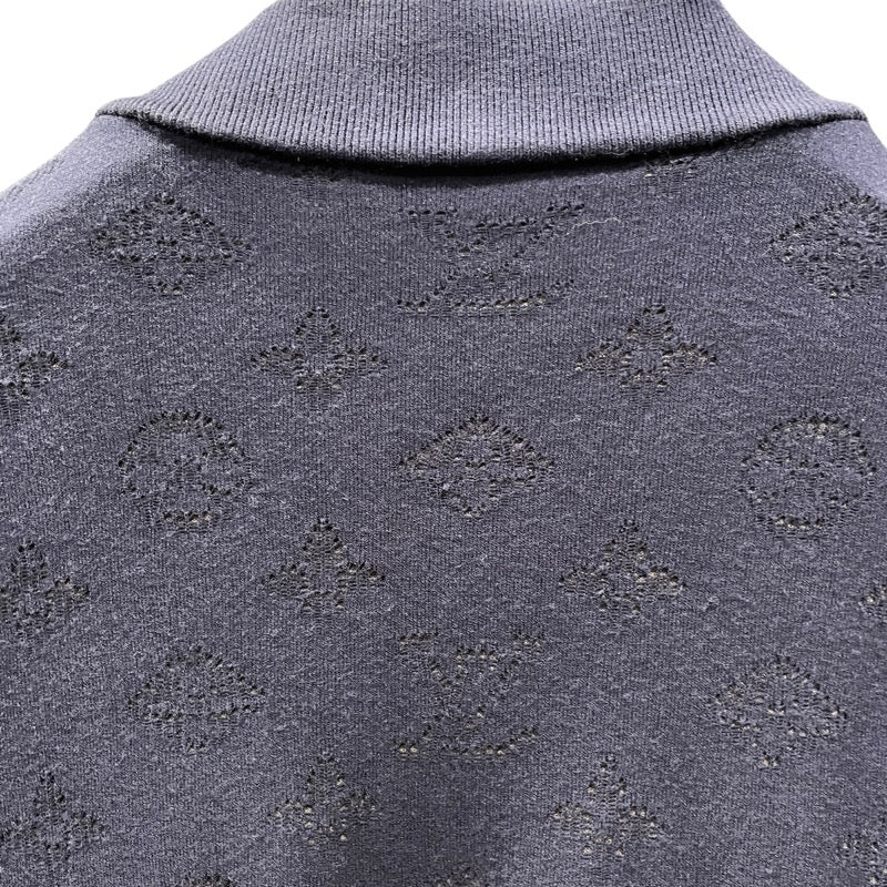 ルイ・ヴィトン LOUIS VUITTON ドロップニードルモノグラムニットジャケット HIN50W ネイビー レーヨン メンズ テーラードジャケット