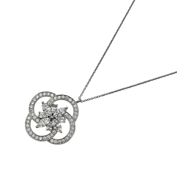 ティファニー TIFFANY＆CO ビクトリアクラスター ダイヤネックレス Pt950/ダイヤモンド ジュエリー