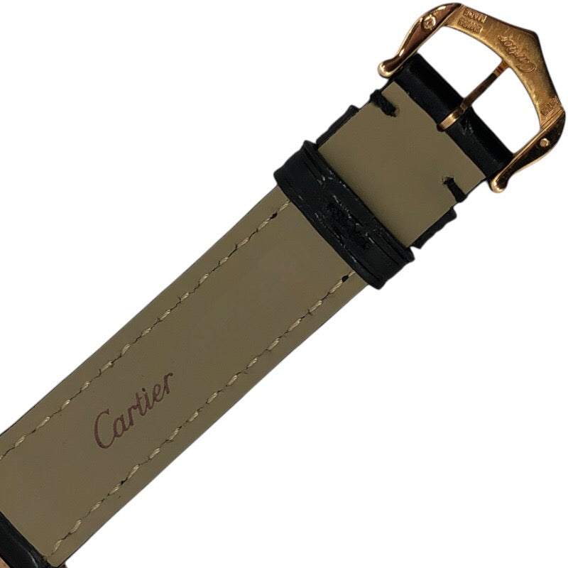 カルティエ Cartier サントス デュモン SM WJSA0017 シルバー K18PG/革