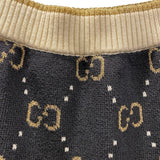 グッチ GUCCI GGロゴパターンニットスカート ブラック ウール レディース スカート