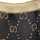 グッチ GUCCI GGロゴパターンニットスカート ブラック ウール レディース スカート