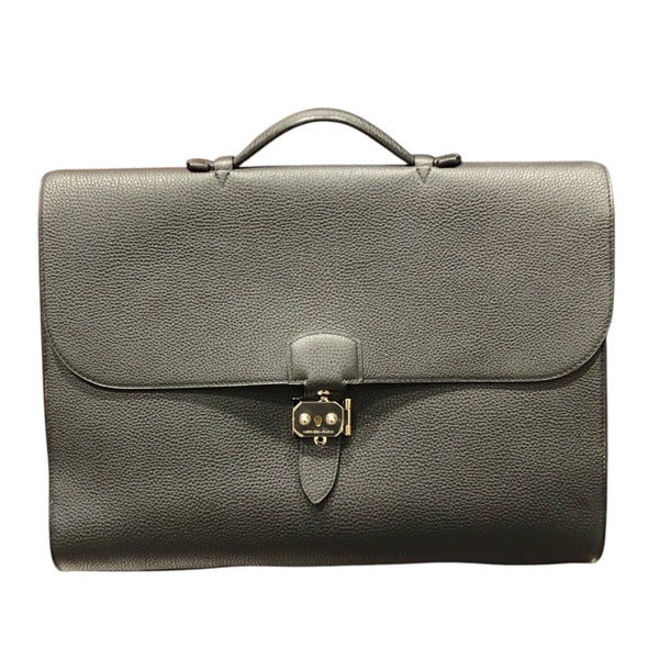 エルメス HERMES サックアデペッシュ41 □R刻 ノワール トゴ メンズ ビジネスバッグ