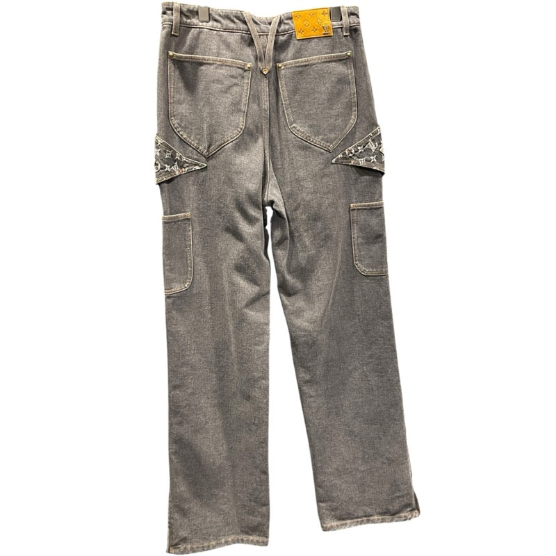 ルイ・ヴィトン LOUIS VUITTON モノグラムフラワーバギーデニムワーク