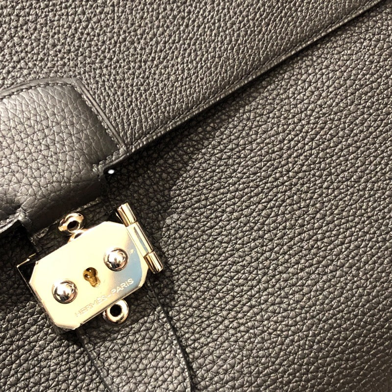 エルメス HERMES サックアデペッシュ41 □R刻 ノワール トゴ メンズ ビジネスバッグ