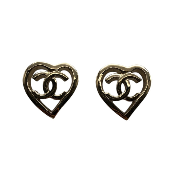 シャネル CHANEL ココマークハートピアス メタル アクセサリー