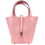 エルメス HERMES ピコタンロック PM K刻印 ローズサクラ シルバー金具 トリヨン レディース ハンドバッグ