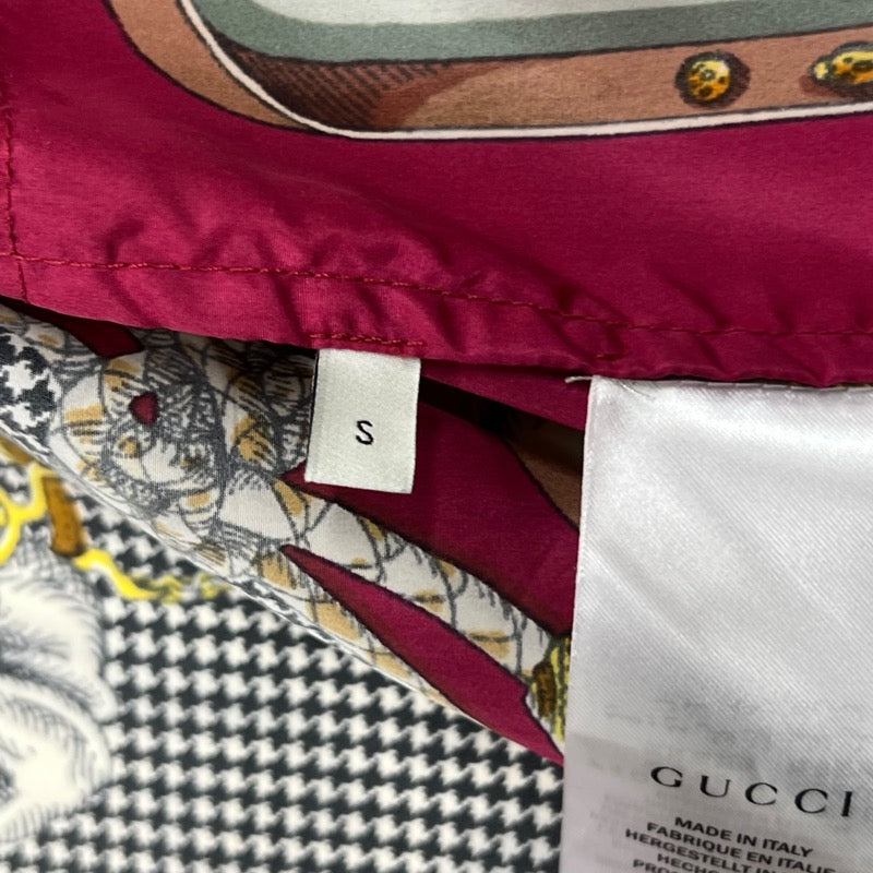 グッチ GUCCI 総柄ナイロンジャケット 587368 ピンク ナイロン メンズ ナイロンジャケット
