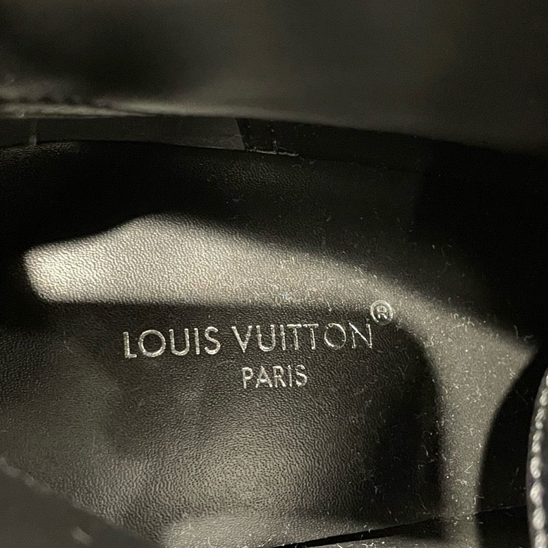 ルイ・ヴィトン LOUIS VUITTON ルビーラインレザーアンクル 1ADAQ3 ブラック レザー レディース ブーツ
