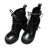 ルイ・ヴィトン LOUIS VUITTON ルビーラインレザーアンクル 1ADAQ3 ブラック レザー レディース ブーツ