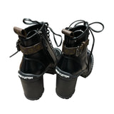 ルイ・ヴィトン LOUIS VUITTON ルビーラインレザーアンクル 1ADAQ3 ブラック レザー レディース ブーツ