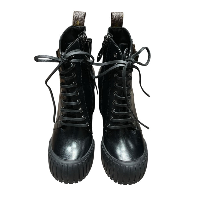 ルイ・ヴィトン LOUIS VUITTON ルビーラインレザーアンクル 1ADAQ3 ブラック レザー レディース ブーツ